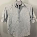 Polo Ralph Lauren Chambray Button Up Shirt Size 8 Blue Short Sleeve Photo 0