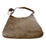 Y2K Boho Suede Hobo Shoulder Bag Tassel Brown Bella Russo Photo 1
