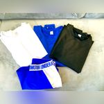 Bundle of three athletic tops 🖤🤍💙 NEW Blue Photo 1