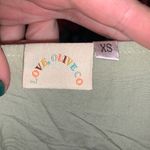 Love Olive Co sage green polka dot pleated peplum blouse Size XS Photo 5