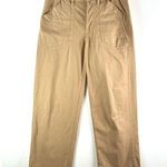 Frame  Women Pants Khaki Utility Baggy Relaxed Fit Straight Leg High Rise Size 27 Photo 0