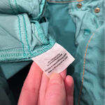 Tory Burch  Alexa Cropped Skinny Jean Teal Green Size 27 Photo 4