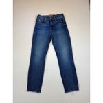 7 For All Mankind  Roxanne Ankle Jeans Women Size 26 Blue Denim Frayed Hem Photo 1