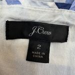 J.Crew Shirting Stripe Cotton Tiered Maxi Dress in Multi Blue size 2 $128 Photo 9