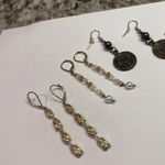 Lot Of 4 Costume Pierced Earrings Dangle Drop Photo 3