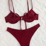 SheIn Maroon Bikini Photo 3