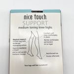 Nice Touch Womens Hosiery Size CD Black Knee Highs Sheer Vintage Y2K‎ Deadstock Photo 3