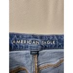 American Eagle  Curvy Super High Rise Baggy Straight Jeans Womens 10 Long Denim Photo 4