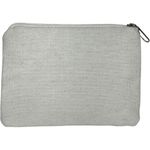 Shirdee Beaded "Happy" White Rainbow Cloth Back Zip Card Pouch Coin Purse Photo 1