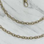 Skinny Dainty Gold Tone Chain Link Purse Handbag Bag Replacement Strap Photo 5