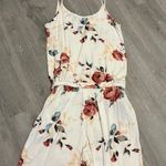 Filly Flair White & Red Floral Sleeveless Pant Jumpsuit Size Medium Photo 5