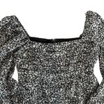 Abercrombie & Fitch  Floral Chiffon Midi Dress Sz MP Black Cottagecore Regency Photo 4