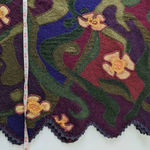 Peruvian Connection Purple Crewneck Floral Alpaca Sweater Fun Funky Art-Wear Photo 3