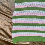 green, pink and white crochet halter dress Size M Photo 2