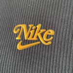 Nike  Femme Elastika Training Tank Top Size Medium Black Ribbed Gold Metallic Photo 4