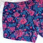 Lilly Pulitzer Callahan Blue Purple Pink Fish Coral Low Rise Shorts 2 Photo 2
