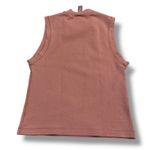 SKIMS  Rose Clay Sleeveless Stretchy Comfortable Cotton Mock Neck Tank Top Medium Photo 1