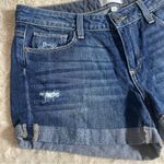 Paige Low Rise Micro Mini Cuffed Jimmy Jimmy Short Denim Medium Wash Jean Sz 25 Photo 2