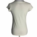 Love Pazzo Family Sofo Short Sleeve T Shirt M White Stretch Knit Scoop Neck Size M Photo 3