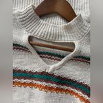 Cato Stripe Fringe Sweater Size L Photo 7