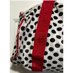 Little Miss Matched Girl's‎ Black Red White Duffel Bag Zipper Closure Photo 6