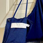 ASTR Lace Bodycon Midi Dress in Navy Blue, Size S Photo 12