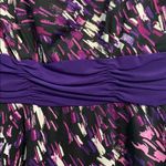 Perceptions Purple Print Midi Dress with Matching Bolero Photo 4