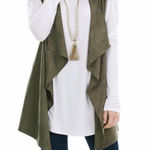 Mud Pie  Women’s Isabelle Suede Vest Sz M/L Photo 0