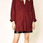 ZARA  Checkered Plaid Long Sleeve Tunic Dress XS Photo 0