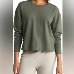 James Perse  Standard 2 S-M Grey Relaxed Cropped Sweatshirt Top Pullover Women Photo 1