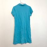 Lilly Pulitzer Turquoise Blue Collared Short Sleeve Cotton Polo Shirt Dress M Photo 9
