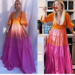 STAUD NWT  Meadow Colorblock Tiered Maxi Dress Size XS Photo 4