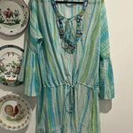 Nouveau Beach Beaded Turquoise Cover Up Green Size XL Photo 0