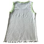 Y2K‎ Harley Davidson Women’s S Lettuce Hem Tank Top Pastel Green Retro Preppy Photo 2