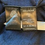 Zadig & Voltaire Wool Blue Rifle Dress Size XS V-Neck Sleeveless Tunic Oversized Photo 10