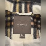 Maurice's Plaid 2 Button Belted Trench Coat size Medium Photo 7