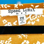 Speed Limit 98 Speed Limit MPH Women’s 2X Copper Floral Lightweight Short Sleeve Boxy Top • GUC Photo 7
