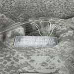 Chico's  Shirt Women 12 Snakeskin Button Down 3/4 Sleeve Collared Top Gray Neutral Photo 7