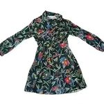 & Other Stories Beautiful & Other Stories Black Floral Dress. Tie neck, side zipper size US 8 Photo 0