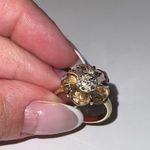 Swavorski Swarovski Floral Motif Ring in Pink Crystal Photo 7