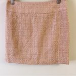 The Limited  Pink Tweed Mini Skirt NEW Size 4 Lined Side Zip Closure Photo 2