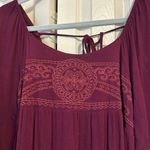 Chelsea and Violet  Embroidered Boysenberry Babydoll Dress Photo 1