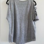 Siren Lily  Heather Grey Cut Out Short Sleeve Top Size Large Photo 3