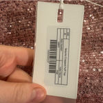 Endless Rose  NWT Pink Sequins Puff Sleeve Cropped Top Photo 10