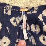 Free People Womens Molly Floral Top XS Navy and Cream Photo 5