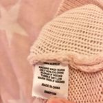 True Craft Cropped Mock Neck Star Sweater White Ash Pink Large Photo 4