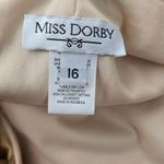Vintage Miss Dorby 90s Buttercream Chiffon Floral Maxi Dress – Size 16 Yellow Photo 5