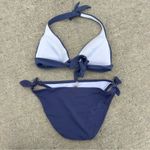 Victoria's Secret Victoria’s Secret Halter Tie Push Up Dusty Navy Blue Bikini S/M Photo 1