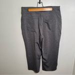 Cropped Athletic Pant Heathered Gray Wide Leg L Size L Photo 4