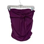NWT Soma Swim Convertible Halter Bra Cup Sized Tankini Top in Henna Plum 34B Purple Photo 3
